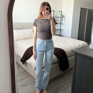 Abercrombie Curve Love “the 90’s straight ultra bight rise”